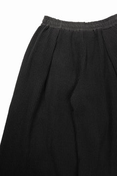画像をギャラリービューアに読み込む, 【SAMPLE SALE】A.F ARTEFACT WRAP SKIRT LAYERED PANTS / LINEN &amp; KNIT (BLACK)