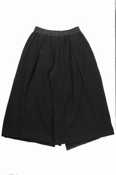 画像をギャラリービューアに読み込む, 【SAMPLE SALE】A.F ARTEFACT WRAP SKIRT LAYERED PANTS / LINEN &amp; KNIT (BLACK)