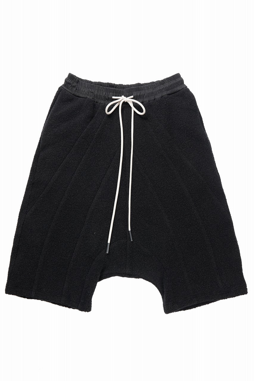 画像をギャラリービューアに読み込む, 【SAMPLE SALE】A.F ARTEFACT BOA FLEECE SARROUEL SHORTS (BLACK)
