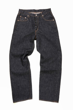 Load image into Gallery viewer, FULLCOUNT x POP TRADING COMPANY Drs Denim Pants / 13.7oz Zimbabwe Selvedge Denim (INDIGO BLUE)