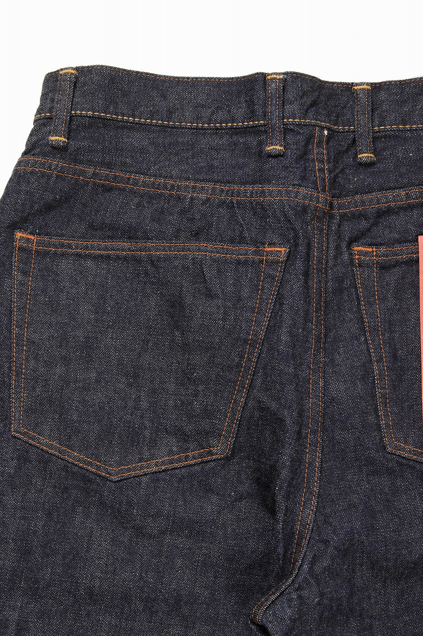FULLCOUNT x POP TRADING COMPANY Drs Denim Pants / 13.7oz Zimbabwe Selvedge Denim (INDIGO BLUE)