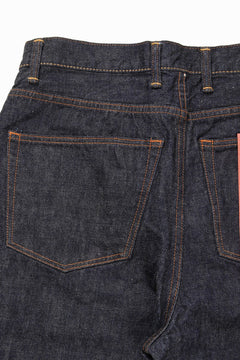 Load image into Gallery viewer, FULLCOUNT x POP TRADING COMPANY Drs Denim Pants / 13.7oz Zimbabwe Selvedge Denim (INDIGO BLUE)