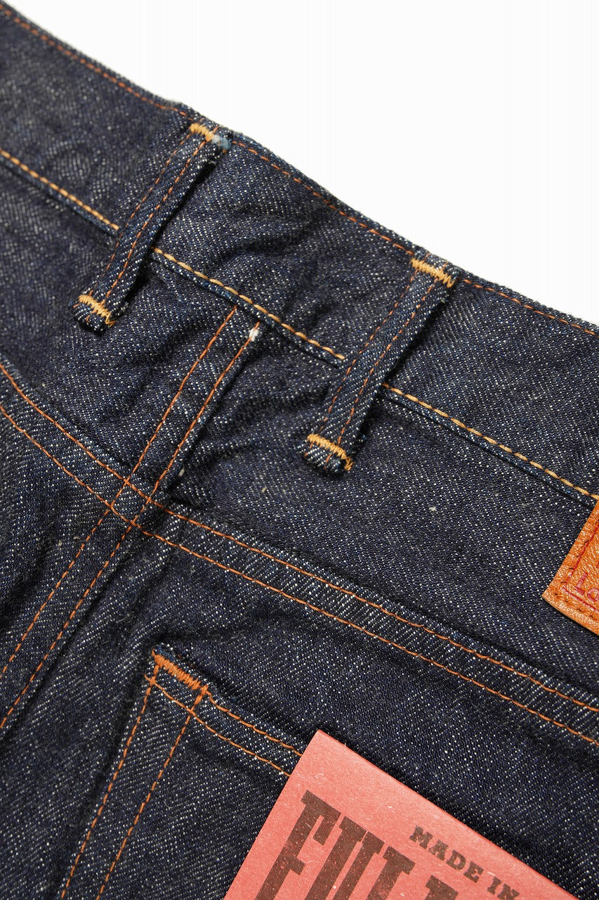 FULLCOUNT x POP TRADING COMPANY Drs Denim Pants / 13.7oz Zimbabwe Selvedge Denim (INDIGO BLUE)
