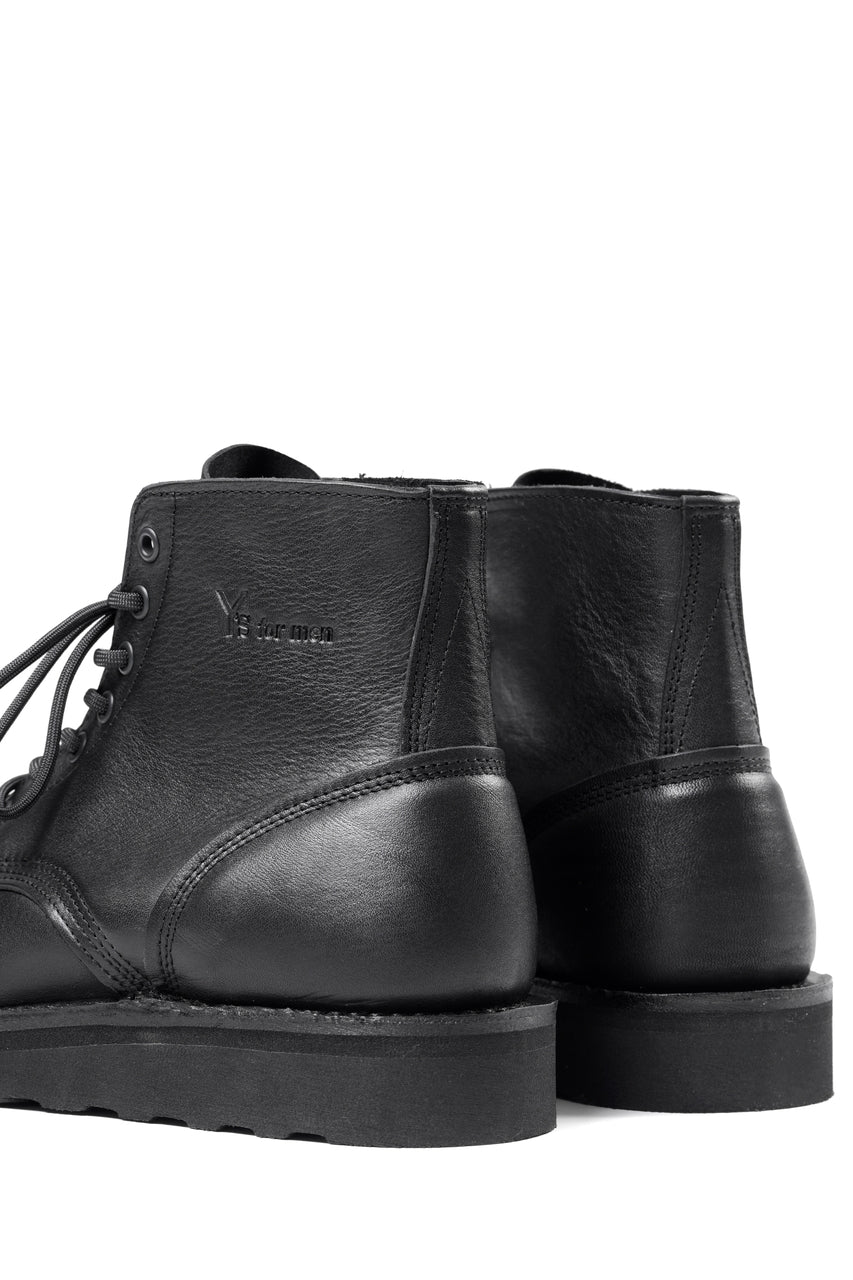 Load image into Gallery viewer, Y's for men × Danner WORK BOOTS / SHRINK OIL LEATHER (BLACK)