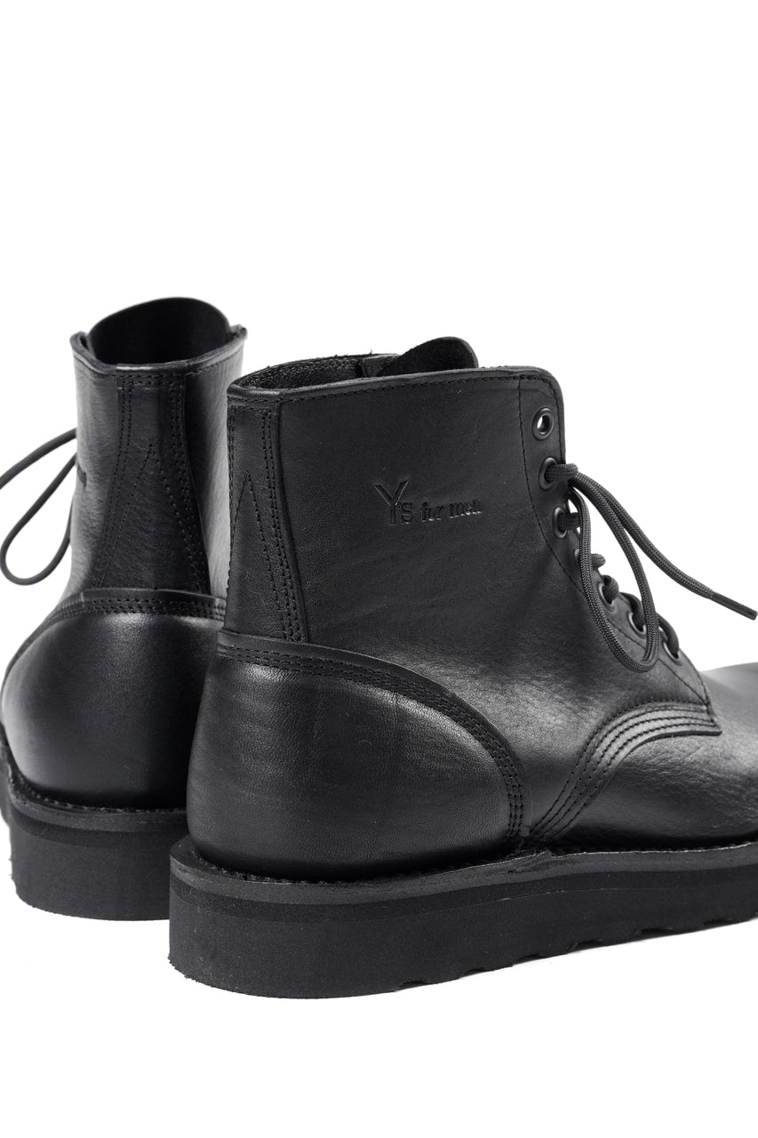 Load image into Gallery viewer, Y's for men × Danner WORK BOOTS / SHRINK OIL LEATHER (BLACK)