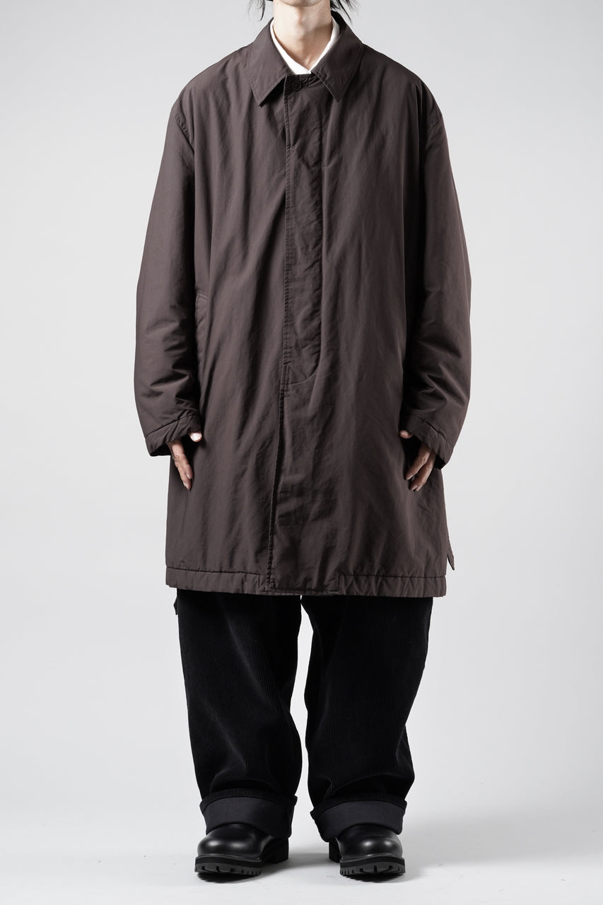 画像をギャラリービューアに読み込む, PORTER CLASSIC WEATHER SOUTIEN COLLAR COAT (BROWN)