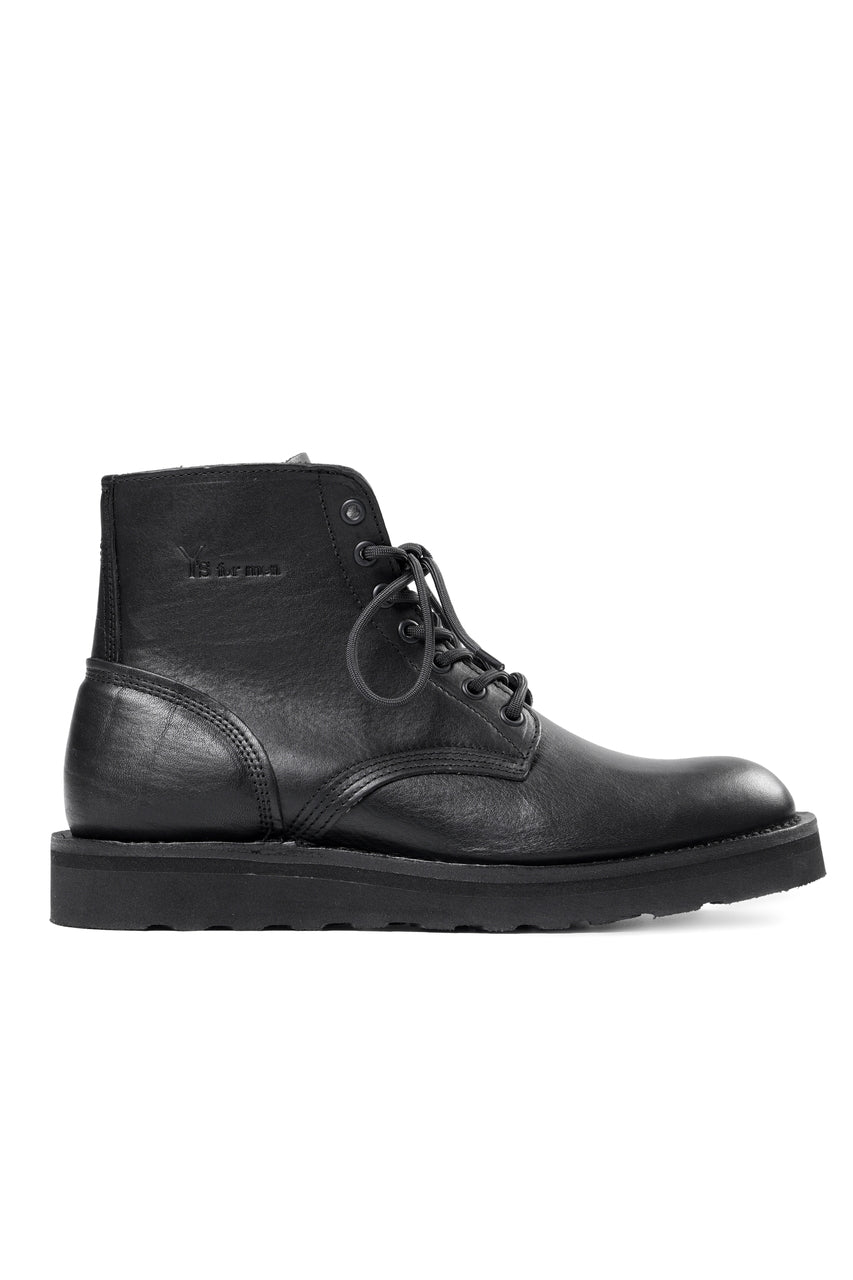 Load image into Gallery viewer, Y's for men × Danner WORK BOOTS / SHRINK OIL LEATHER (BLACK)