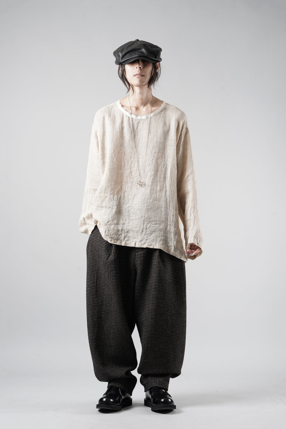 画像をギャラリービューアに読み込む, YUTA MATSUOKA pullover shirt / natural linen gauze (beige)