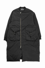 画像をギャラリービューアに読み込む, F/CE. GARMENT DYE DOWN MA-1 LONG COAT (BLACK)