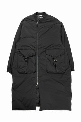 F/CE. GARMENT DYE DOWN MA-1 LONG COAT (BLACK)