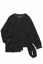 画像をギャラリービューアに読み込む, A.F ARTEFACT ASYMMETRY LOOP HEM TOPS / DAMAGE PILE &amp; PLATING KNIT JERSEY (BLACK)