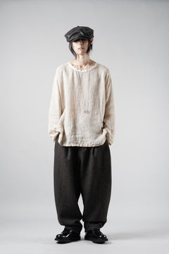 画像をギャラリービューアに読み込む, YUTA MATSUOKA pullover shirt / natural linen gauze (beige)