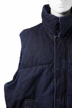 画像をギャラリービューアに読み込む, 【SAMPLE SALE】A.F ARTEFACT DOWN VEST / WASHED DENIM (INDIGO)
