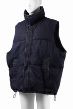 画像をギャラリービューアに読み込む, 【SAMPLE SALE】A.F ARTEFACT DOWN VEST / WASHED DENIM (INDIGO)
