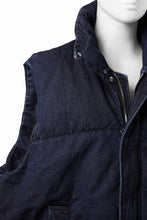 画像をギャラリービューアに読み込む, 【SAMPLE SALE】A.F ARTEFACT DOWN VEST / WASHED DENIM (INDIGO)