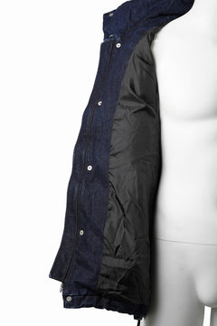 画像をギャラリービューアに読み込む, 【SAMPLE SALE】A.F ARTEFACT DOWN VEST / WASHED DENIM (INDIGO)