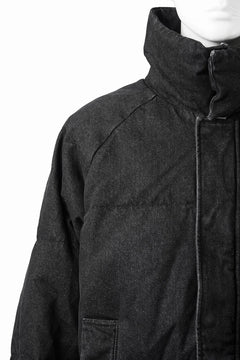 画像をギャラリービューアに読み込む, 【SAMPLE SALE】A.F ARTEFACT DOWN JACKET / WASHED DENIM (BLACK)