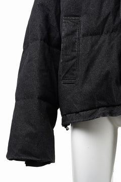 画像をギャラリービューアに読み込む, 【SAMPLE SALE】A.F ARTEFACT DOWN JACKET / WASHED DENIM (BLACK)
