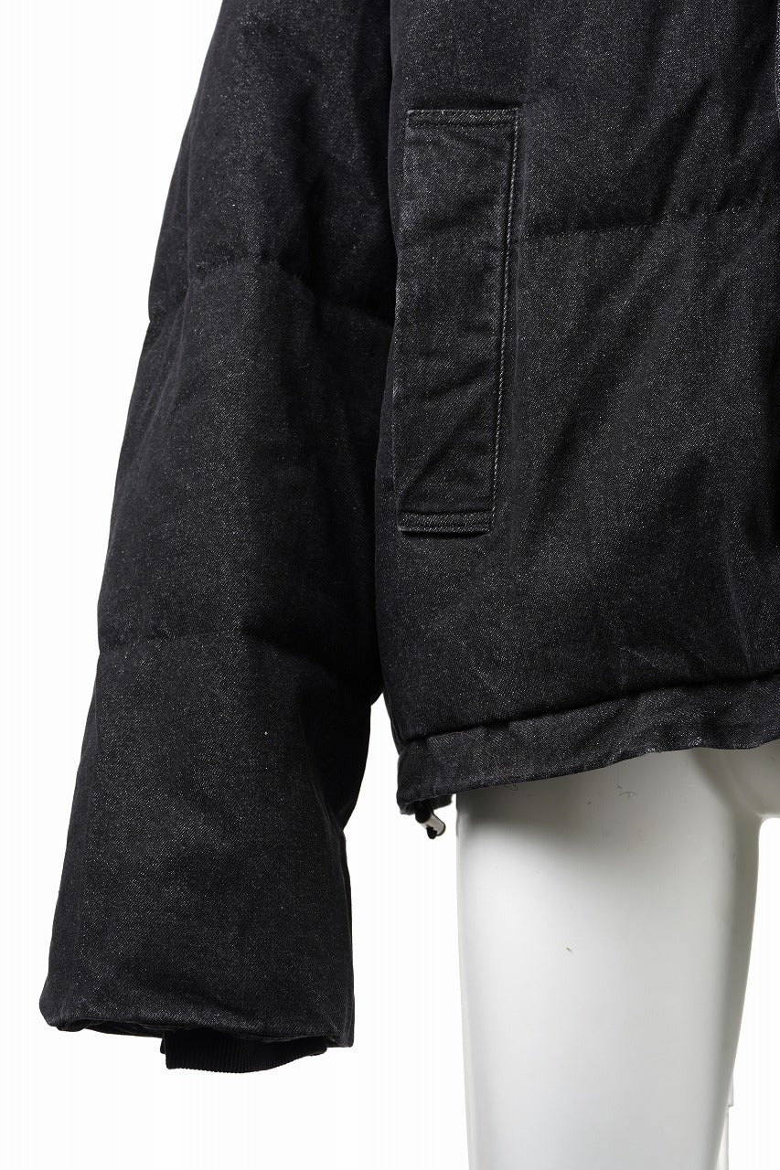 画像をギャラリービューアに読み込む, 【SAMPLE SALE】A.F ARTEFACT DOWN JACKET / WASHED DENIM (BLACK)