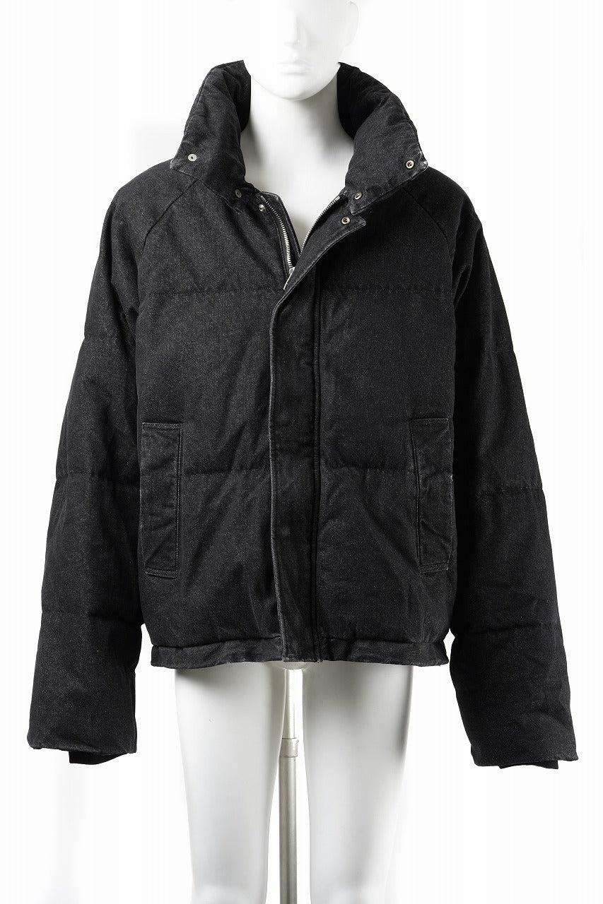 画像をギャラリービューアに読み込む, 【SAMPLE SALE】A.F ARTEFACT DOWN JACKET / WASHED DENIM (BLACK)