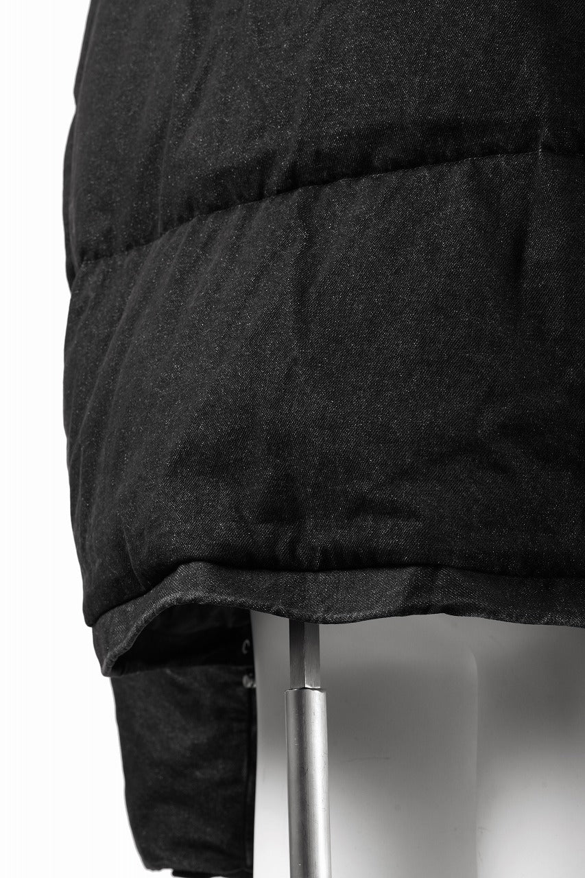 画像をギャラリービューアに読み込む, 【SAMPLE SALE】A.F ARTEFACT DOWN JACKET / WASHED DENIM (BLACK)