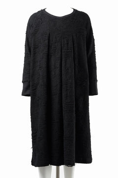 画像をギャラリービューアに読み込む, 【SAMPLE SALE】A.F ARTEFACT OVER SIZED PLEATS ONE PIECE / DAMAGE PILE &amp; PLATING KNIT JERSEY (BLACK)