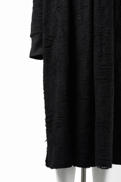画像をギャラリービューアに読み込む, 【SAMPLE SALE】A.F ARTEFACT OVER SIZED PLEATS ONE PIECE / DAMAGE PILE &amp; PLATING KNIT JERSEY (BLACK)