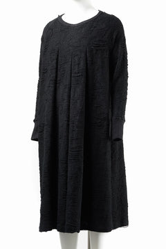 画像をギャラリービューアに読み込む, 【SAMPLE SALE】A.F ARTEFACT OVER SIZED PLEATS ONE PIECE / DAMAGE PILE &amp; PLATING KNIT JERSEY (BLACK)