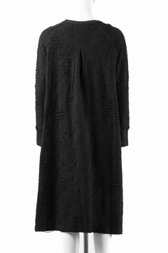 画像をギャラリービューアに読み込む, 【SAMPLE SALE】A.F ARTEFACT OVER SIZED PLEATS ONE PIECE / DAMAGE PILE &amp; PLATING KNIT JERSEY (BLACK)