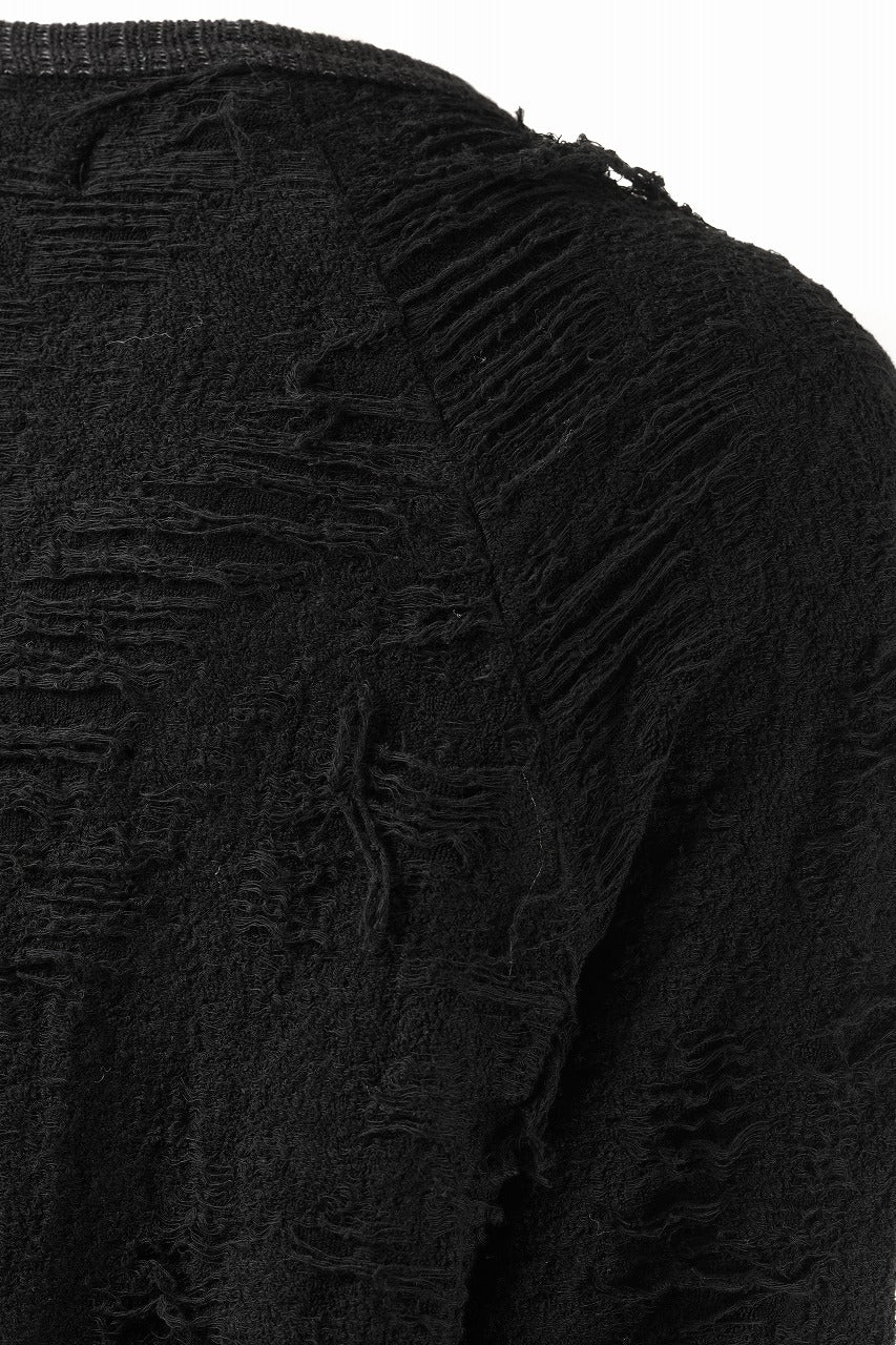画像をギャラリービューアに読み込む, 【SAMPLE SALE】A.F ARTEFACT OVER SIZED PLEATS ONE PIECE / DAMAGE PILE &amp; PLATING KNIT JERSEY (BLACK)