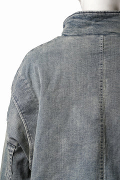 画像をギャラリービューアに読み込む, 【SAMPLE SALE】A.F ARTEFACT FLIGHT BLOUSON / FADED AGEING DENIM (INDIGO)