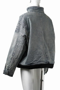 画像をギャラリービューアに読み込む, 【SAMPLE SALE】A.F ARTEFACT FLIGHT BLOUSON / FADED AGEING DENIM (INDIGO)