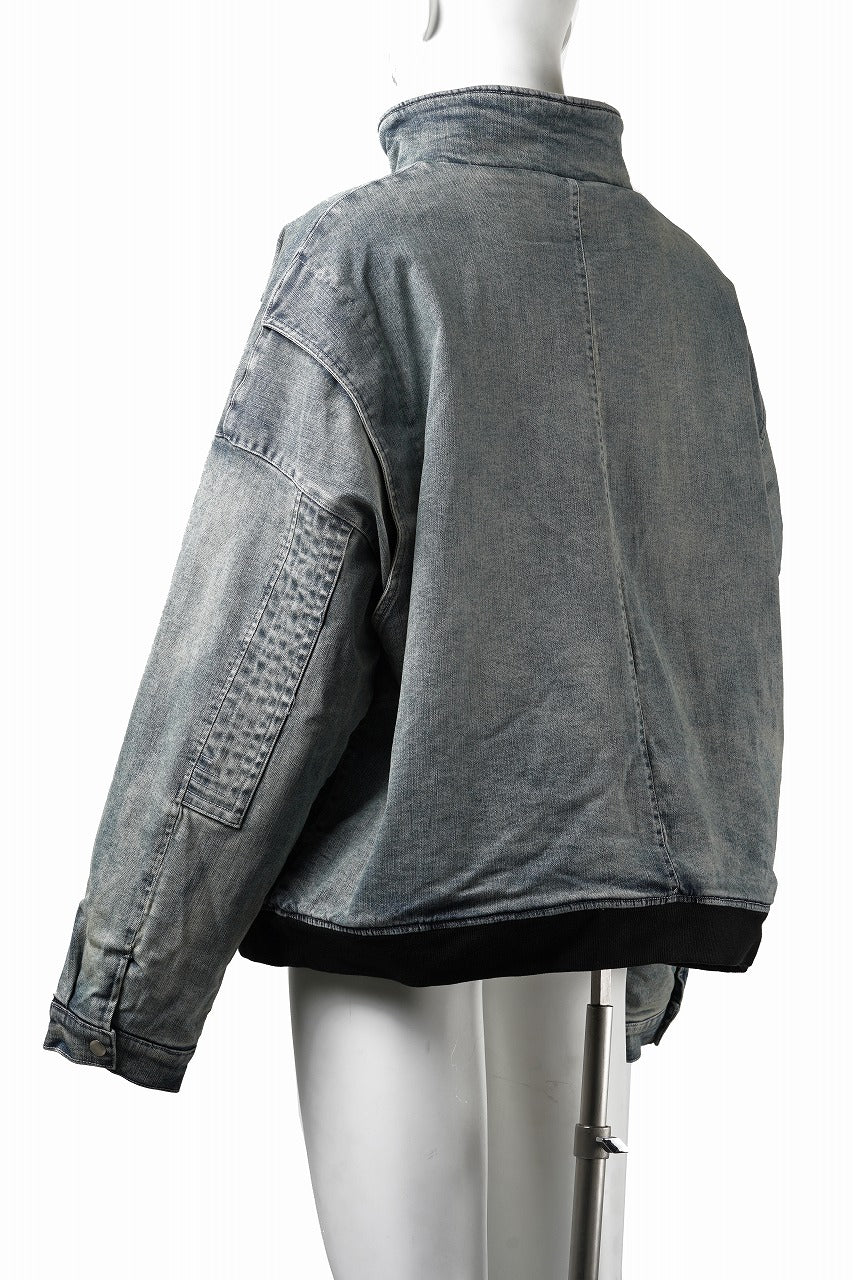 画像をギャラリービューアに読み込む, 【SAMPLE SALE】A.F ARTEFACT FLIGHT BLOUSON / FADED AGEING DENIM (INDIGO)