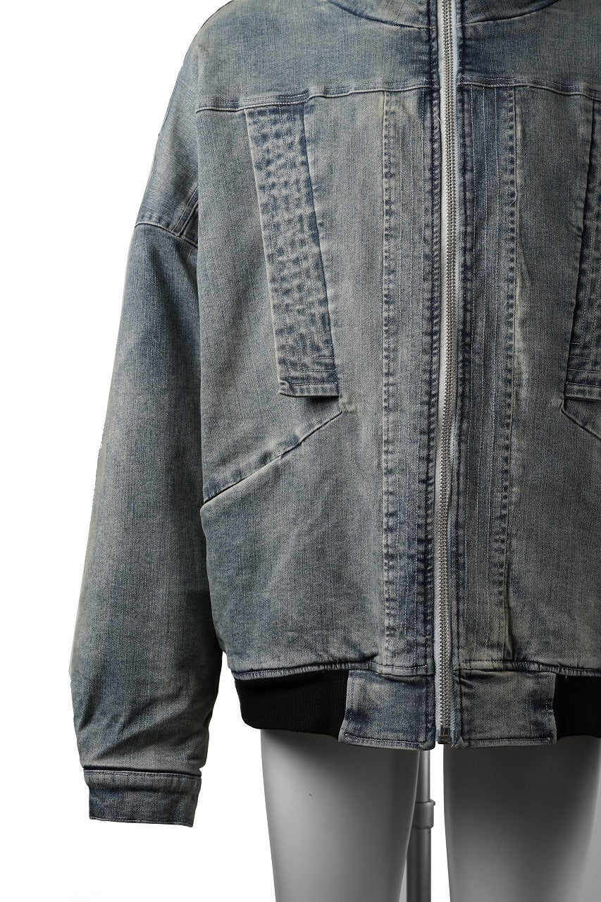 画像をギャラリービューアに読み込む, 【SAMPLE SALE】A.F ARTEFACT FLIGHT BLOUSON / FADED AGEING DENIM (INDIGO)