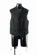 画像をギャラリービューアに読み込む, KLASICA "JEUNET" SQUARE SHAPED LOOSE VEST / OBSCURE STRIPED 3/3 MINI HBT (MID NIGHT)