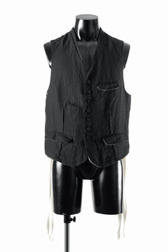 画像をギャラリービューアに読み込む, KLASICA "JEUNET" SQUARE SHAPED LOOSE VEST / OBSCURE STRIPED 3/3 MINI HBT (MID NIGHT)