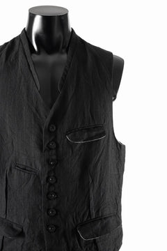 画像をギャラリービューアに読み込む, KLASICA "JEUNET" SQUARE SHAPED LOOSE VEST / OBSCURE STRIPED 3/3 MINI HBT (MID NIGHT)