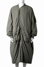 画像をギャラリービューアに読み込む, F/CE. GARMENT DYE DOWN MA-1 LONG COAT (OLIVE)