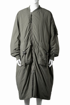 画像をギャラリービューアに読み込む, F/CE. GARMENT DYE DOWN MA-1 LONG COAT (OLIVE)