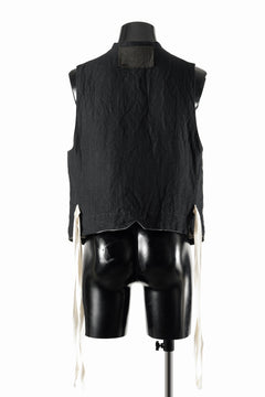 画像をギャラリービューアに読み込む, KLASICA "JEUNET" SQUARE SHAPED LOOSE VEST / OBSCURE STRIPED 3/3 MINI HBT (MID NIGHT)