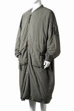 画像をギャラリービューアに読み込む, F/CE. GARMENT DYE DOWN MA-1 LONG COAT (OLIVE)