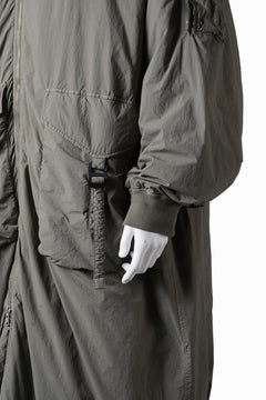 画像をギャラリービューアに読み込む, F/CE. GARMENT DYE DOWN MA-1 LONG COAT (OLIVE)