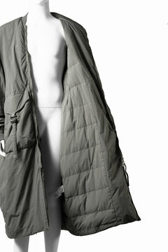 画像をギャラリービューアに読み込む, F/CE. GARMENT DYE DOWN MA-1 LONG COAT (OLIVE)