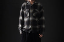 画像をギャラリービューアに読み込む, FULLCOUNT OPEN COLLAR SHIRT / SHAGGY OMBRE CHECK (BLACK)