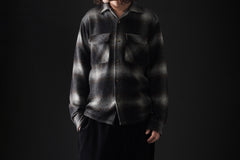 画像をギャラリービューアに読み込む, FULLCOUNT OPEN COLLAR SHIRT / SHAGGY OMBRE CHECK (BLACK)