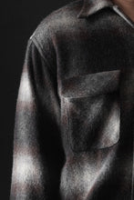 画像をギャラリービューアに読み込む, FULLCOUNT OPEN COLLAR SHIRT / SHAGGY OMBRE CHECK (BLACK)