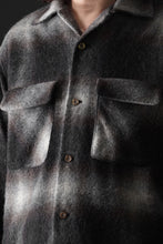 画像をギャラリービューアに読み込む, FULLCOUNT OPEN COLLAR SHIRT / SHAGGY OMBRE CHECK (BLACK)
