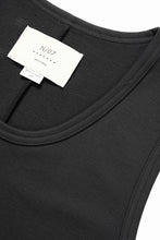 画像をギャラリービューアに読み込む, N/07 x black crow MINIMAL TANK TOP / MICRO FLEESE COTTON JERSEY (BLACK)
