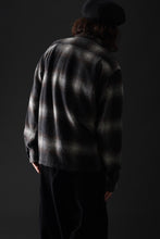 画像をギャラリービューアに読み込む, FULLCOUNT OPEN COLLAR SHIRT / SHAGGY OMBRE CHECK (BLACK)