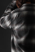 画像をギャラリービューアに読み込む, FULLCOUNT OPEN COLLAR SHIRT / SHAGGY OMBRE CHECK (BLACK)